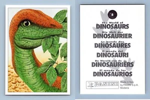 Mussaurus #8 The World Of Dinosaurs 1997 Sticker - Picture 1 of 1