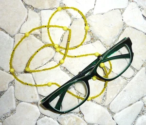 ★ DIY ★ Cadena de gafas ★ amarillo ★ - Imagen 1 de 1