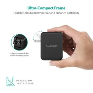 RAV USB C Charger 30W 4-Port Desktop USB Charging Station PC006 - Picture 1 of 11