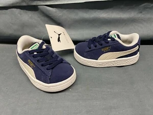 Puma Suede Classic XXI AC INF Sneakers Blue Toddler Size 4 NEW! - Picture 1 of 12