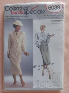 Burda 6089 Burda Collection Women's Jacket, Blouse & Skirt Pattern Size 8 to 20 - Picture 1 of 2