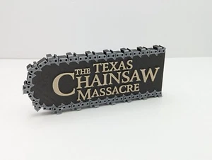 The Texas Chainsaw Massacre, logotipo de motosierra para escritorio o montaje en pared - Imagen 1 de 2
