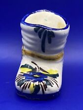VINTAGE Cute Hand Painted Boot Figurine Planter Possibly Italian 7cm X 9.5cm