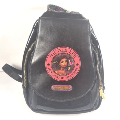 Nicole Lee USA Nikky Fashion Backpack Back Pack Hollywood Black - Image 1 of 4