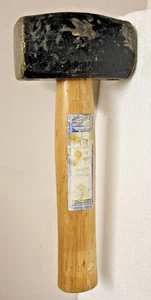Vintage WHITEHOUSE  Masons Club Hammer 4lb Hickory Builders Bricklayers Mallet ! - Picture 1 of 6