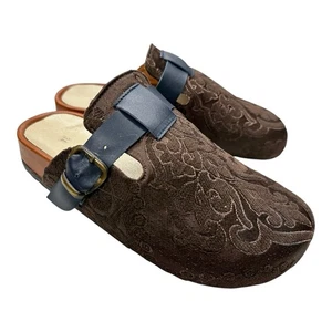 Embroidered Slippers US-8 (EU-38) (sole-hard leather. lining-leather) for Women - Picture 1 of 8