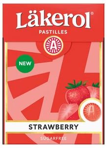 6 x 75g Big pack Läkerol Strawberry Swedish Xylitol Candies - Picture 1 of 1