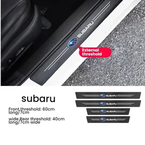 4PCS Car Door Plate Sill Scuff Anti-scratch Trim Sticker Protector for Subaru - Picture 1 of 2