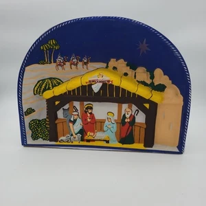 Vintage Christmas Glolite 3D Nativity Light Lamp, Model 300 - No Cord or Bulb - Picture 1 of 14