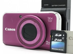 Canon PowerShot SX210 IS Purple 14.1MP 14x Compact Digital Camera from Japan - Picture 1 of 16