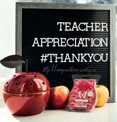 Calentador Scentsy Appreciation rojo manzana 2018 NUEVO en caja - retirado y RARO Foto 1 de 4