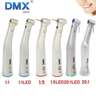 DMXDENT NSK Style Dental 1:5/1:1/20:1 Fiber Optic Contra Angle Low Speed Handpiece