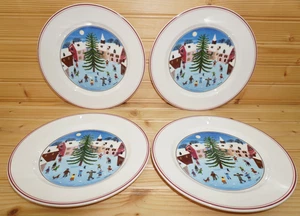 Villeroy & Boch Naif Christmas (4) Salad Plates, 8 1/4" More Available (G25) - Picture 1 of 9