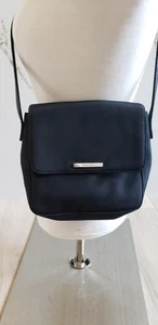 VTG Nine West Purse Nylon Crossbody Small Black Mini Y2K Bag Minimalist Ashley - Picture 1 of 8