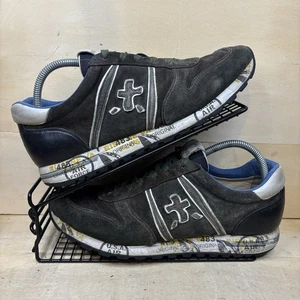 Premiata VAR 1022 Turnschuhe Herren Größe 9 Grau Blau Grün Wildleder Leder Turnschuhe - Bild 1 von 18