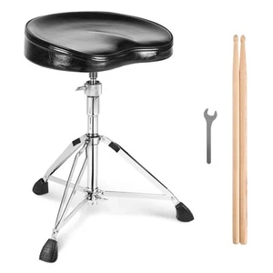 Drum Throne 21.3-26.4 in / 540-670 mm Height Adjustable Padded Drum Stool - Picture 1 of 12