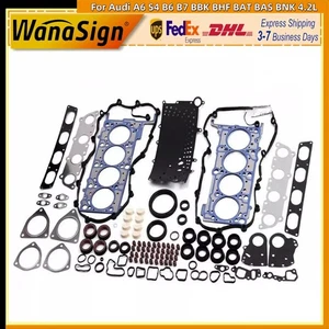 Engine Rebuild Gaskets Kit For 2002-09 Audi A6 S4 B6 B7 BBK BHF BAT BAS BNK 4.2L - Picture 1 of 6