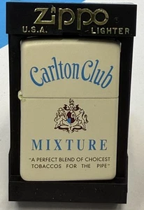 ZIPPO 2000 CARLTON CLUB MIXTURE TOBACCO TIN SERIES LIGHTER UNFIRED IN BOX X881 - Picture 1 of 4