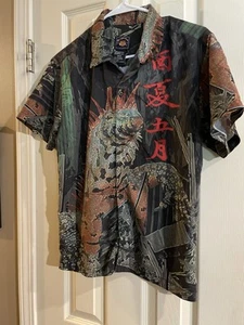 Boys Get Your Kicks Route66 Button short sleeve shirt Green Iguana Graphic 10/12 - Picture 1 of 7