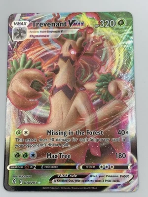 Trevenant VMAX Holo Ultra Rare SWSH07: Evolving Skies 014/203 NM - Image 1 of 2