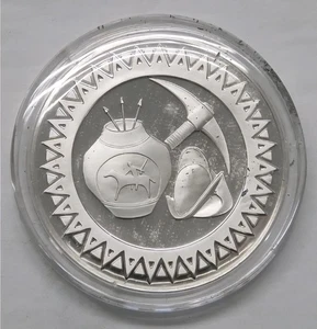 Mosaico cultural de Nuevo México 1976 1 oz plata de ley - Imagen 1 de 3