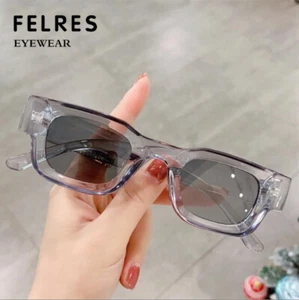 Men Women Thick Frame Polarized Sunglasses Hip Hop Small Frame Party Glasses Hot - Picture 1 of 59