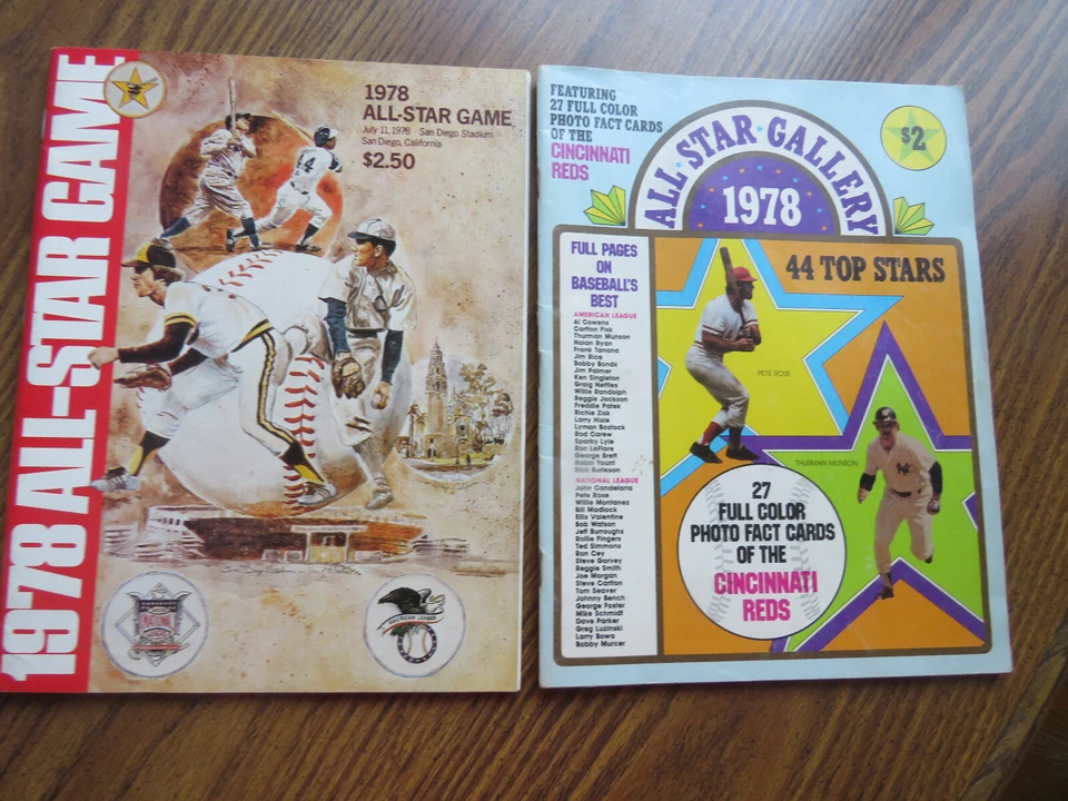 1978 All-Star Game From San Diego Std.(72 Pgs) & 1978 All-Star Gallery(55 Pgs) - Image 1 of 4
