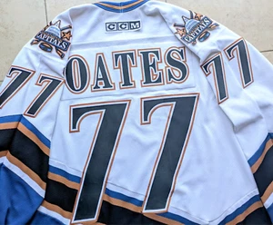 Adam OATES #77 Washington Capitals 90s CCM jersey white Scream Eagle L NHL vtg - Picture 1 of 13