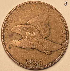 Centavo águila voladora 1857 - Imagen 1 de 2