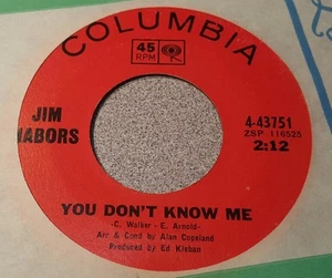 Jim Nabors ‎– You Don't Know Me / You're Gonna Hear From Me ~ (VG++)  - Picture 1 of 2