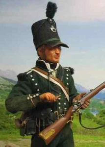 Nueva Chaqueta Verde 95ª Guerra Napoleónica 1810 Artillería Caballería Solo Lana Envío Rápido - Imagen 1 de 7