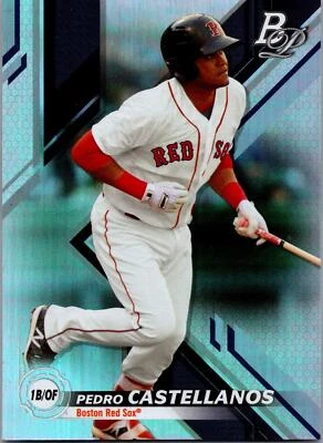 2019 Bowman Platinum #TOP-87 Pedro Castellanos Top Prospects - Image 1 of 2