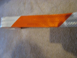 Cinta reflectante de visibilidad prismática blanca y naranja marca 3M 1-9/16" x 50 - Imagen 1 de 3