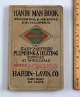 1923 Hardin-Lavin Co. Handy Man Book Plumbing Heating Encyclopedia Catalog