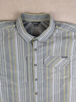 Eddie Bauer XL Tall XLT TXL Mens Shirt Vented Short Sleeve Cotton Blend - Image 1 of 4