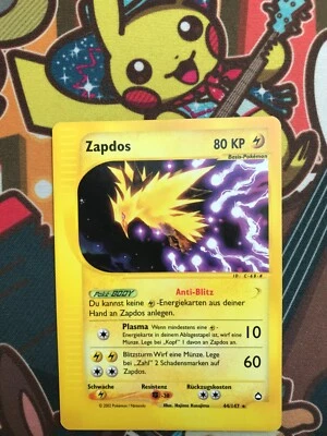 Zapdos 44/147 Aquapolis deutsch Pokemon Karten NM - Bild 1 von 2