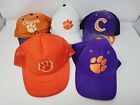 Lot de 5 chapeaux vintage tigres Clemson football universitaire maille orange snapback