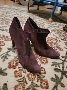 Gian Paolo Mattiozzi Vero Cuoio Purple Heels Size 7 - Picture 1 of 3