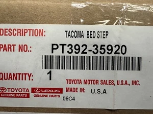 Genuine OEM Toyota 2024 Tacoma Retractable Bed Step PT392-35920 - Picture 1 of 4