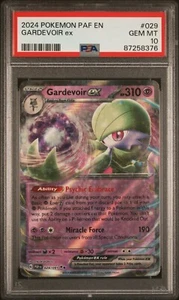 2024 Pokemon SV Paldean Fates Gardevoir EX Double Rare 029/091 PSA 10 - Picture 1 of 2