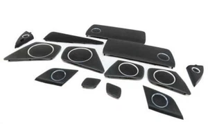 2011 AUDI A4 (B8 8K) DOOR DASH DECK SPEAKER GRILLE SET (BANG & OLUFSEN - BLACK) - Picture 1 of 15
