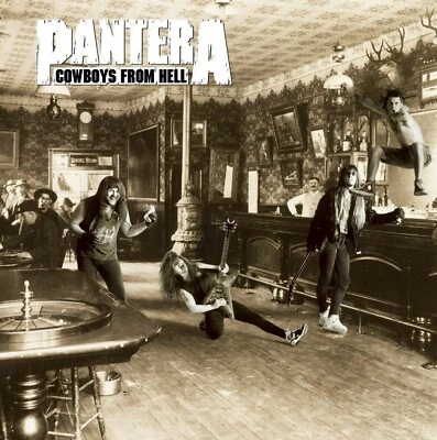 PANTERA Cowboys From Hell BANNER HUGE 4X4 Ft Fabric Poster Tapestry Flag art  - Image 1 of 3