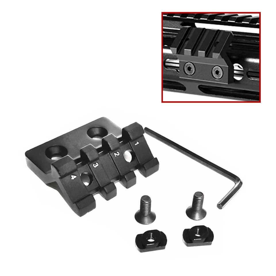 45 Degree Offset Light Optic Sight Picatinny Rail Mount Section for M300 M600 - Image 1 of 4