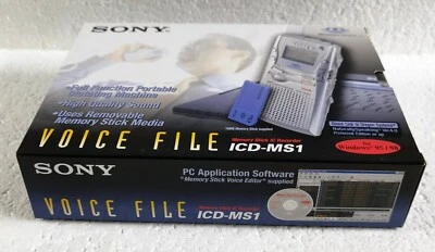 NEW Sony ICD-MS1 VTP Digital Handheld Voice Recorder Sony 16 MB Memory Stick  - Image 1 of 4