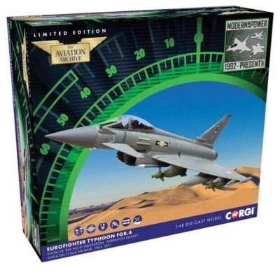 CORGI AA29002 Eurofighter Typhoon FGR.4 RAF No. 11 Sqn, 'Op. Ellamy'. 1.48 NEW - Image 1 of 4