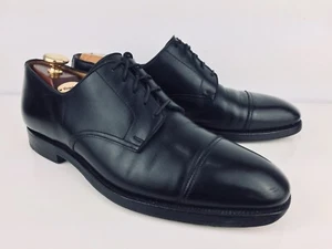 Brooks Brothers Peal & Co 324 Men Cap Toe Oxford Black Size 11D Made In England - Picture 1 of 12