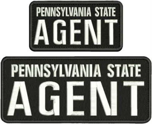 Pennsylvania State Agent Stickerei Patch 10x4 und 6x3 Haken auf der Rückseite - Bild 1 von 10