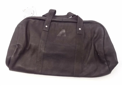 Pangea Brands Black Leather Duffel Bag- MLB - Arizona Diamondbacks Cover