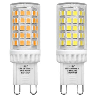 DIMMABLE G9 LED 5W Light Bulb Replacement For G9 Halogen Capsule Light Bulbs - Image 1 of 4