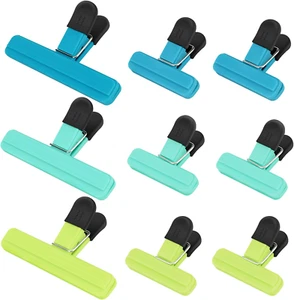 Chip Clips, 9 Pack Food Clips, Bag Clips for Food Storage with Air Tight Seal Gr - Picture 1 of 12